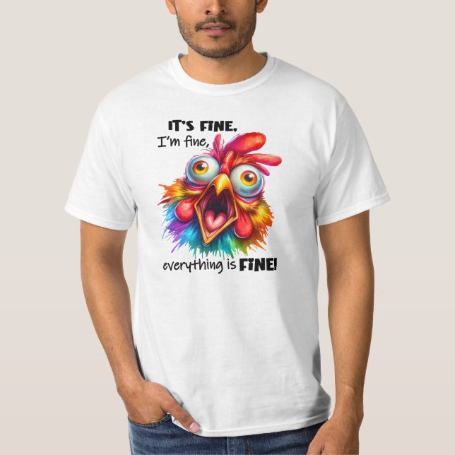 Camiseta engraçada para manter ou criar -Tee (Frente)