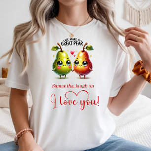 Camiseta engraçada para mulheres no Dia dos Namora