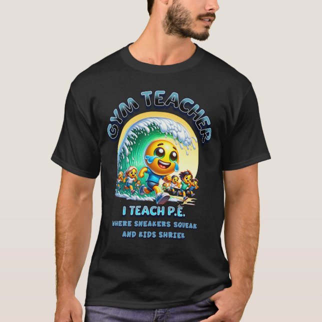 Camiseta engraçada para professor de educação físi (Frente)