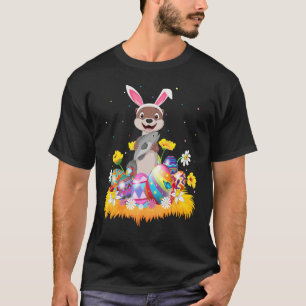 Camiseta Engraçada Páscoa de lona no mar de ovos no domingo