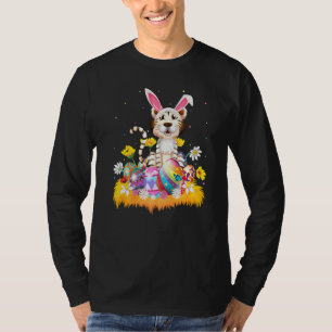 Camiseta Engraçada Páscoa de Tigre Branco da Páscoa de Ovos