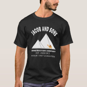 Camiseta Engraçada Passover Construção Hebraica Pirâmides d