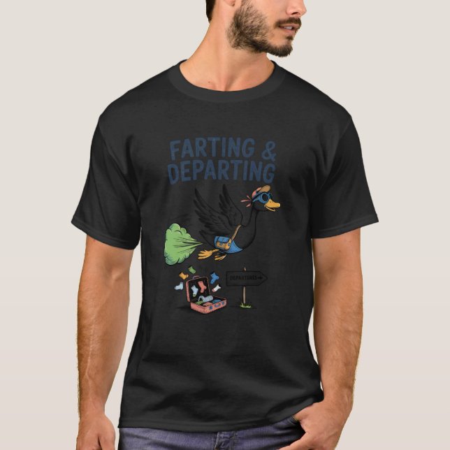 Camiseta Engraçada Pato Viagem Humor Hilarious Ar Feio (Frente)