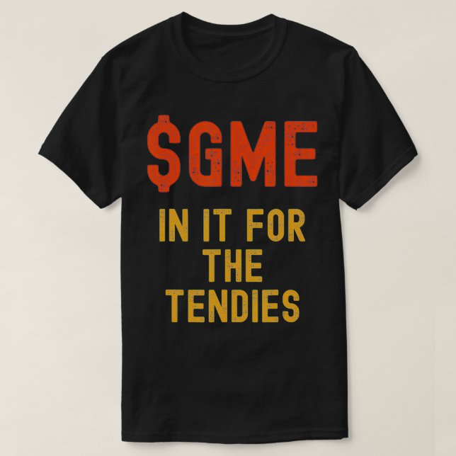 Camiseta Engraçada Pedra GME, Nela Para Os Tendies (Frente do Design)