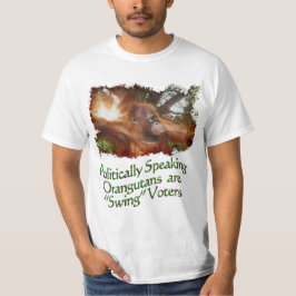 Camiseta Engraçada pela Selva de Orangutan e Borne