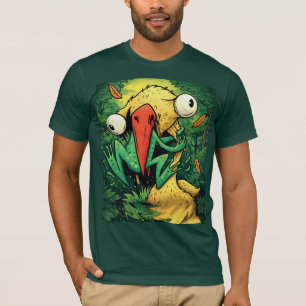 Camiseta engraçada Pelican vs Frog Swamp Nunca Des