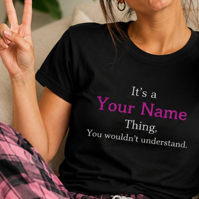 Camiseta Engraçada Personalizada com Nome (Criador carregado)