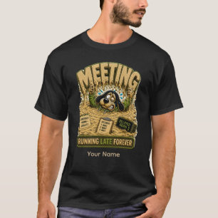 Camiseta engraçada personalizada Meeting Maze para