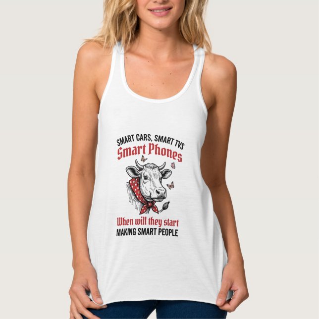 Camiseta Engraçada Pessoas Inteligentes Vaca Engra (Frente)