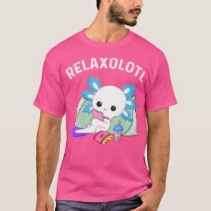 Camiseta Engraçada Piada Axolotl Relaxolotl Salamander