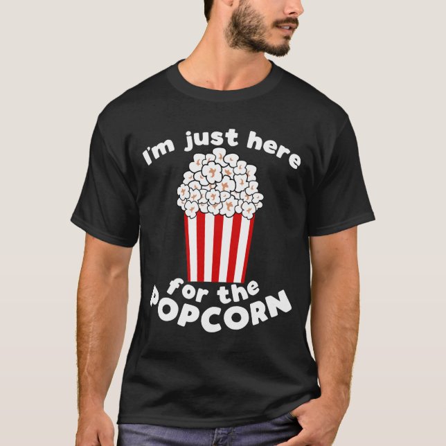 Camiseta Engraçada Popcorn (Frente)