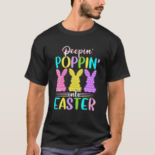Camiseta Engraçada Poppin Na Páscoa Da Páscoa Garotas Fidge