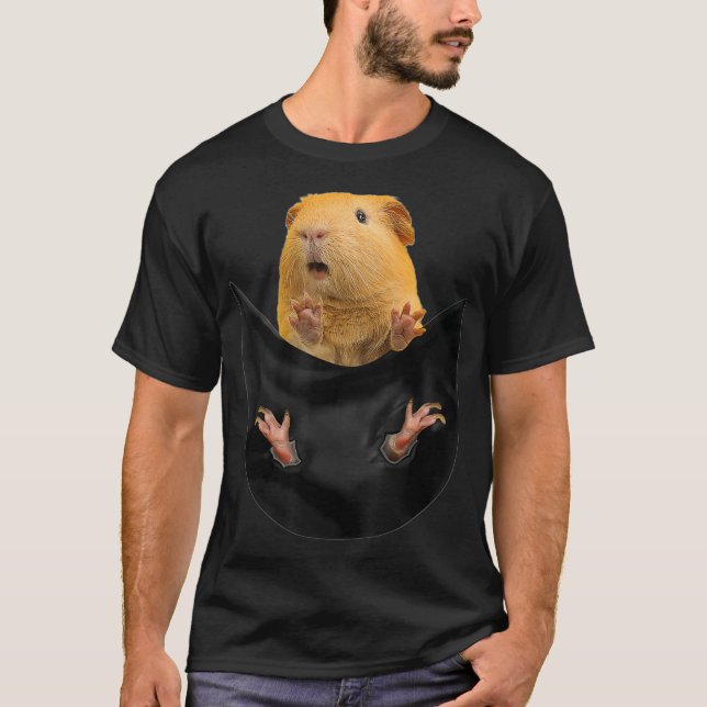 Camiseta Engraçada porca em seu bolso (Frente)