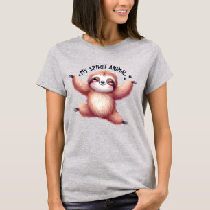 Camiseta Engraçada preguiça amante a arte das palavras