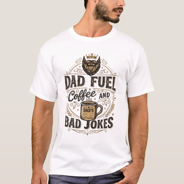 Camiseta engraçada presente de café Combustível do (Frente)