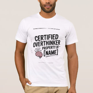 Camiseta engraçada presente de superpensador certi