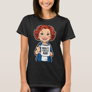 Camiseta engraçada presente para tia amante de caf