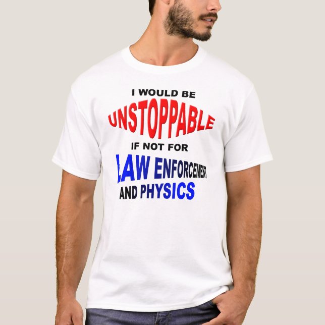 Camiseta engraçada Problemas imparáveis (Frente)