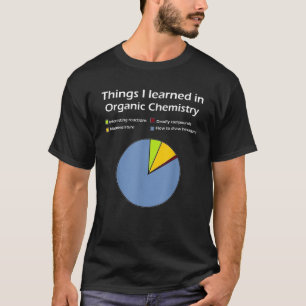 Camiseta Engraçada Química Orgânica Pun para Mulheres Quími
