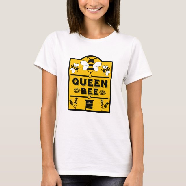 Camiseta Engraçada Rainha de Mel Apiary Bee (Frente)