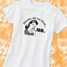 Camiseta engraçada retrô sem básico