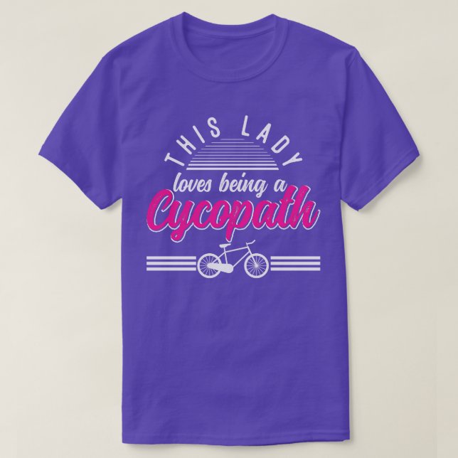 Camiseta Engraçada Senhora Ciclista Cavaleiros Ciclistas Mo (Frente do Design)
