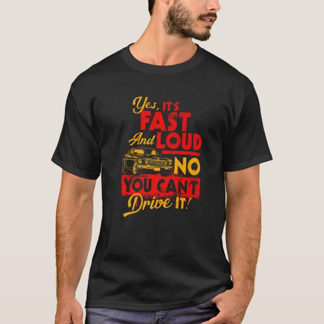 Camiseta Engraçada Sim É Rápida e Alta Não Você Nã (Frente)