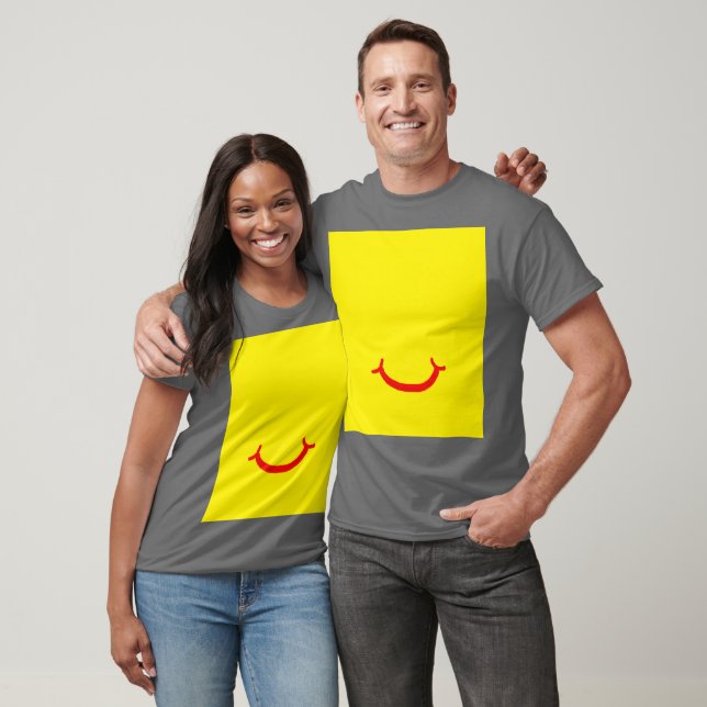camiseta engraçada sorriso (Unissex)