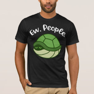 Camiseta Engraçada Tartaruga Apresenta o Introdução do P