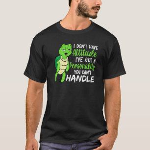 Camiseta Engraçada Tartaruga Verde Eu Tenho Uma Personalida