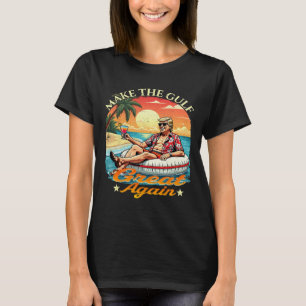 Camiseta engraçada Trump Faça o Golfo Grande Novam