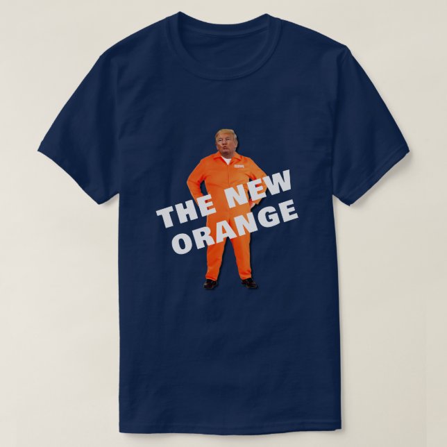 Camiseta Engraçada Trump O Novo Laranja (Frente do Design)