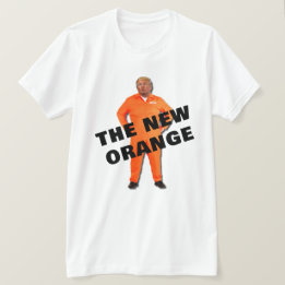 Camiseta Engraçada Trump O Novo Laranja