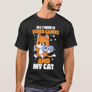 Camiseta Engraçada Tudo O Que Preciso São Video Ga