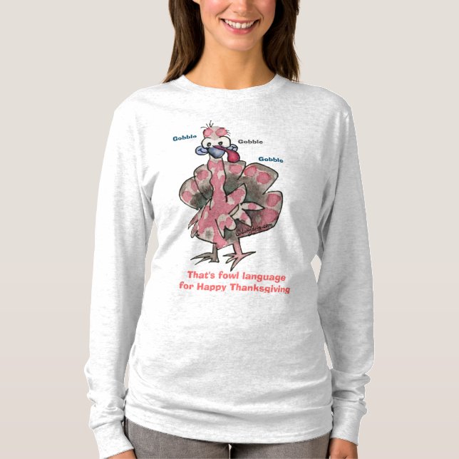 Camiseta Engraçada Turca Gobble Shirt (Frente)