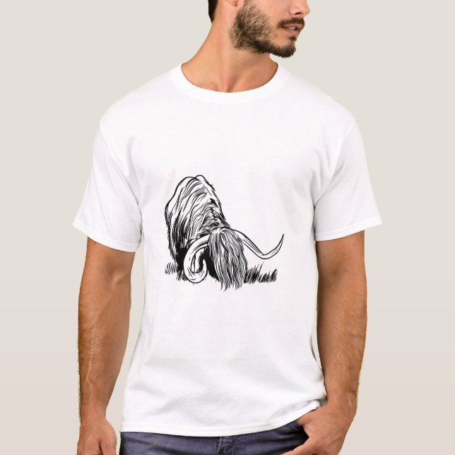 Camiseta Engraçada Vaca das Terras Altas Escocesas (Frente)