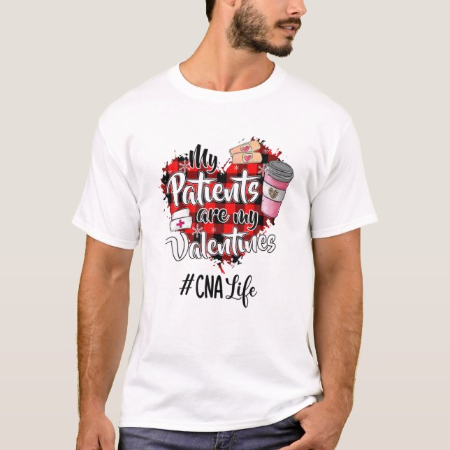 Camiseta Engraçada Vida à CNA Meus Pacientes São Meus Dias  (Frente)