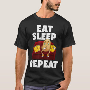 Camiseta Engraçada Vida Esputa Batata Lover Vegetariana Mun