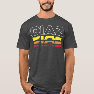 Camiseta engraçada vintage pôr do sol Diaz