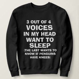 Camiseta engraçada "VOICES IN MY HEAD" para mulhe