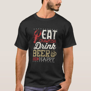 Camiseta Engraçadeiras Engraçadas Bebem Cerveja Feliz Homen