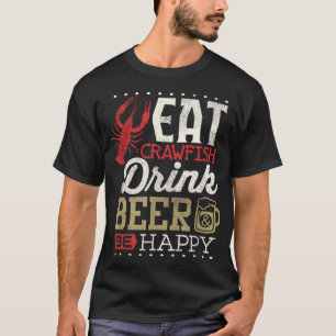 Camiseta Engraçadeiras Engraçadas Bebem Cerveja Feliz Homen
