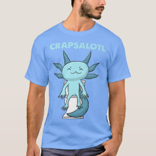 Camiseta engraçadinho kawaii, azul-divertido e engraçado no