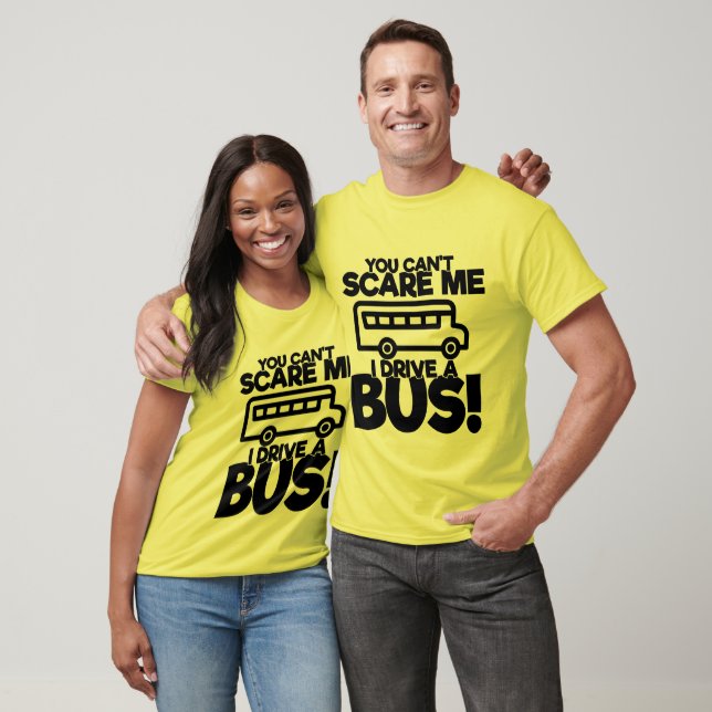 Camiseta engraçadinho motorista de ônibus escolar assusta a (Unissex)