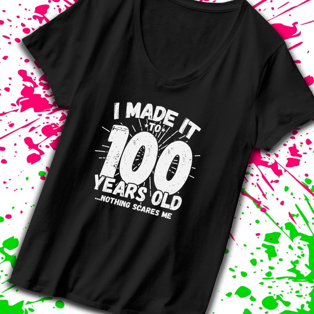 Camiseta Engraçado 100º Aniversário Cita Sarcástico 100 Ano (Criador carregado)