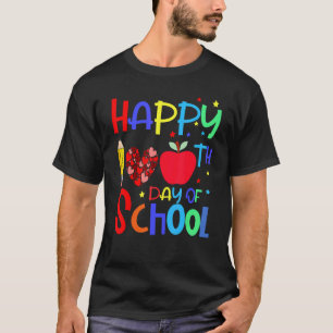 Camiseta Engraçado 100º Dia de Escola Professor Criança Fel