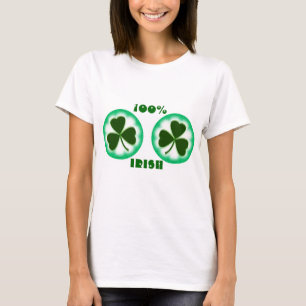 Camiseta Engraçado, 100% de moça IRLANDESA T-Shirt