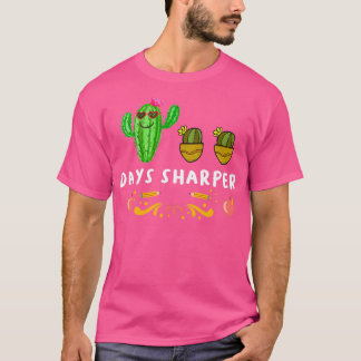 Camiseta Engraçado 100 Dias Mais Nítido Que O Cactus 100 Di