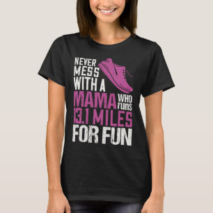 Camiseta Engraçado 13.1 Meia Maratona Treinando Mulheres Ru