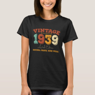 Camiseta Engraçado 1939 Vintage, 86 anos, Presente de anive